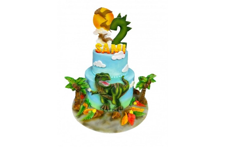 Dinosaur & Pteradactyl Cake